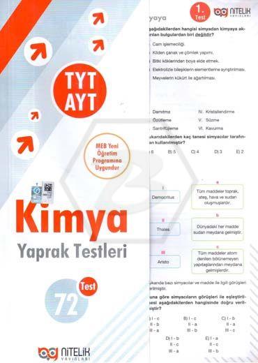 TYT/AYT Kimya Yaprak Test