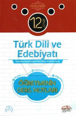 12.Sınıf Türk Dili ve Edebiyatı Ders Notları