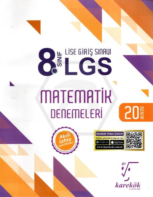 8.Sınıf LGS Matematik 20li Deneme Sınavı