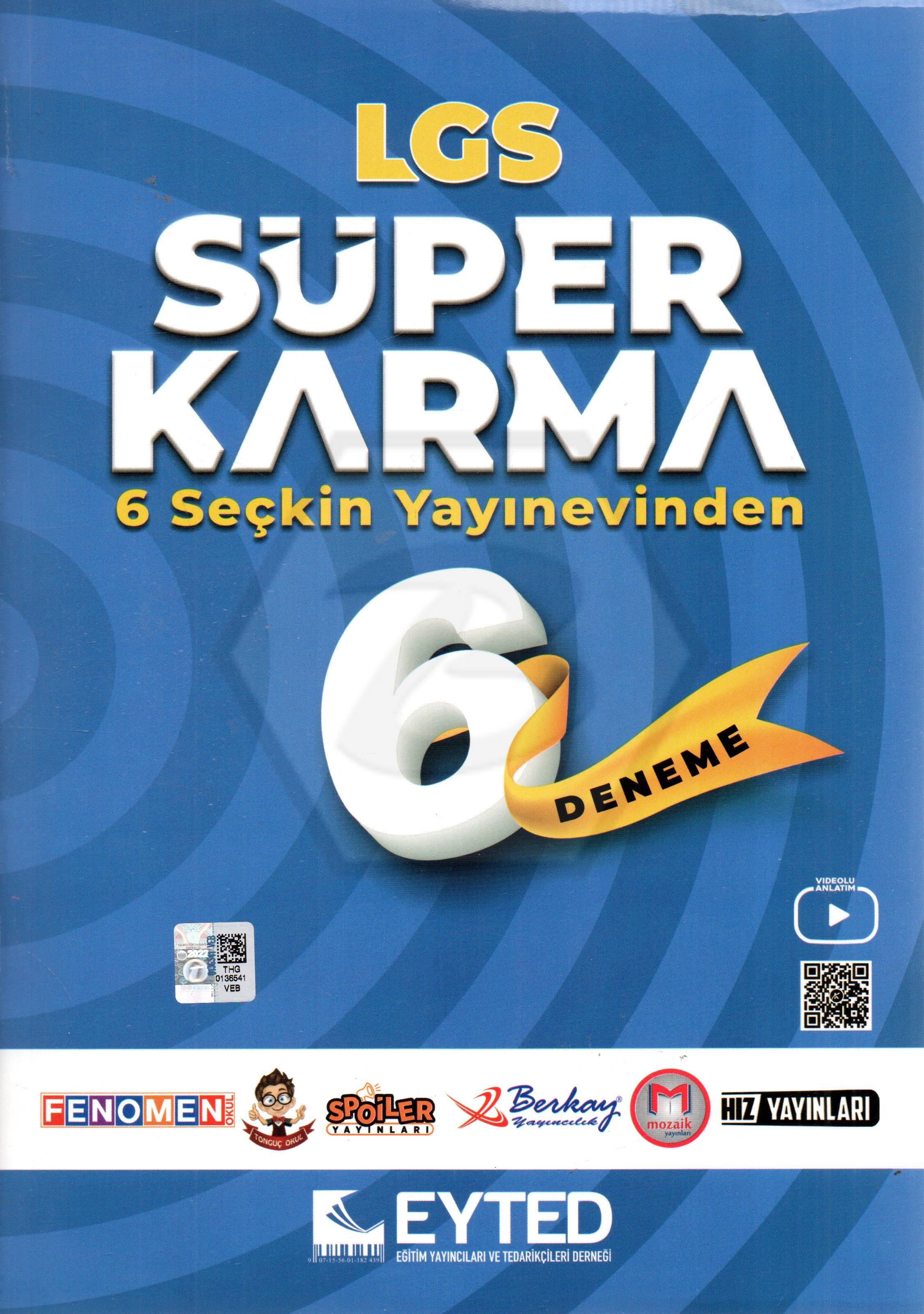 LGS Süper Karma 6 Yayın 6 Deneme Sınavı