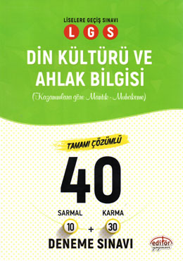 8.Sınıf LGS Din Kültürü ve Ahlak Bilgisi 40 Branş Deneme