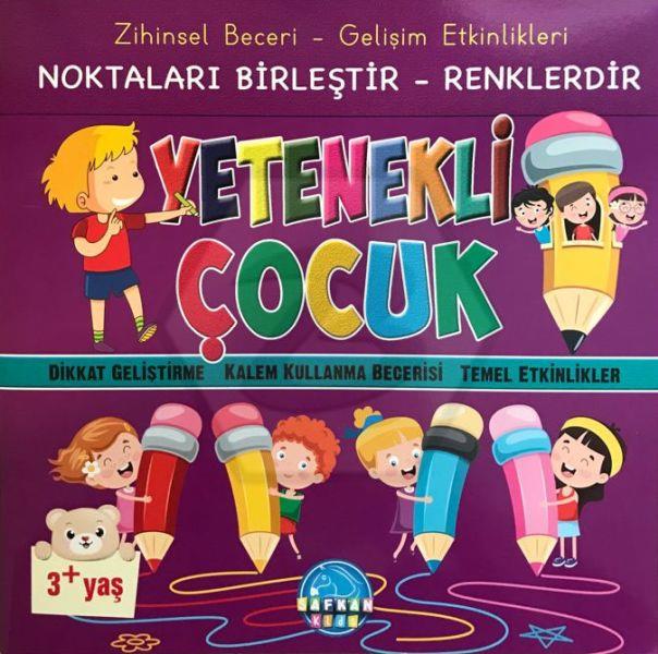 Yetenekli Çocuk-Noktaları Birleştir-Renklendir