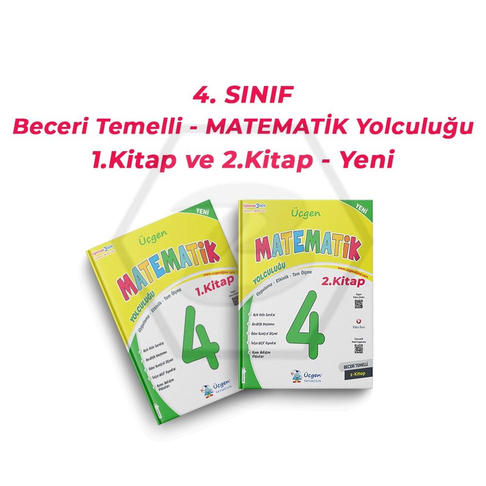 4. Sınıf Beceri Temelli - MATEMATİK Yolculuğu - 1.Kitap ve 2.Kitap - Yeni