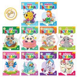 Neşeli Boyama Seti (10 Kitap Takım)