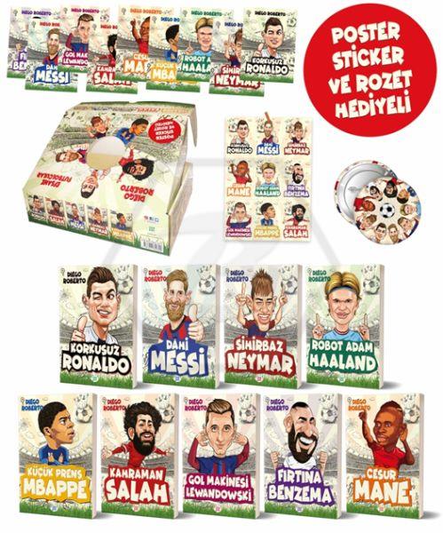 Efsane Futbolcular Kutulu Set - 9 Kitap Takım