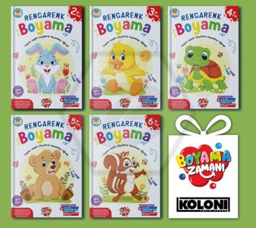 Rengarenk Boyama 10 Set + 1 Set Hediye (55 Kitap)