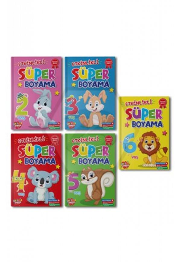 Süper Boyama 10 Set + 1 Set (55 Kitap)