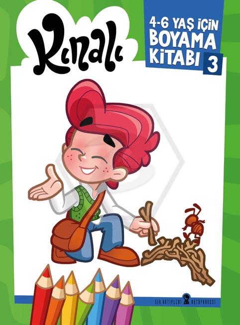 Kınalı 4 - 6 Yaş İçin Boyama Kitabı 3