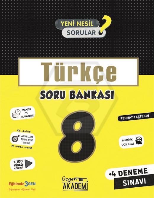 8. Sınıf - TÜRKÇE - Soru Bankası