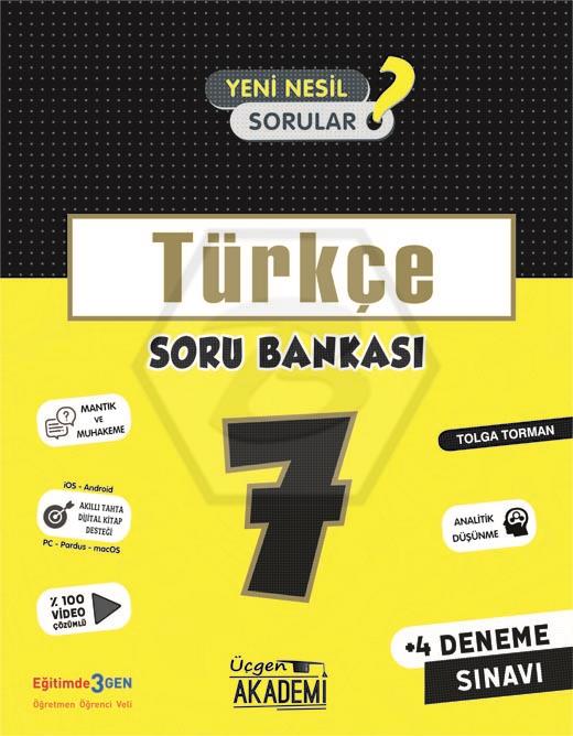 7. Sınıf - TÜRKÇE - Soru Bankası