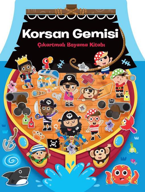 Korsan Gemisi Çıkartmalı Boyama Kitabı