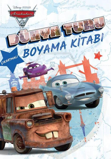 Dısney Pıxar Arabalar 2 Dünya Turu Boyama Kitabı