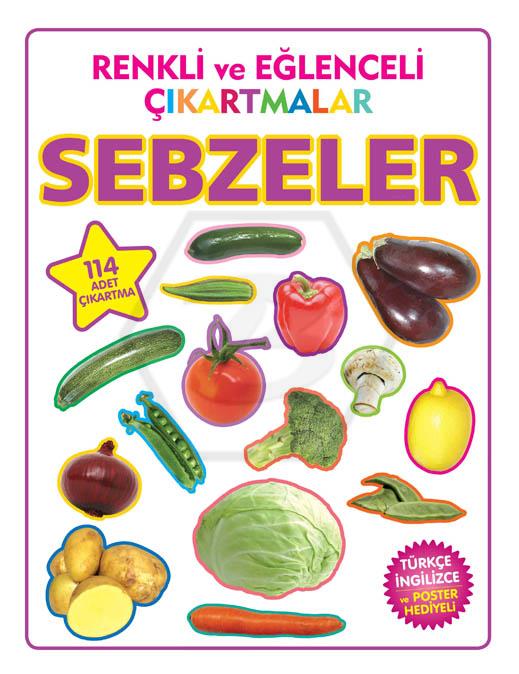 Sebzeler-Renkli Eğlenceli Çıkartmalar