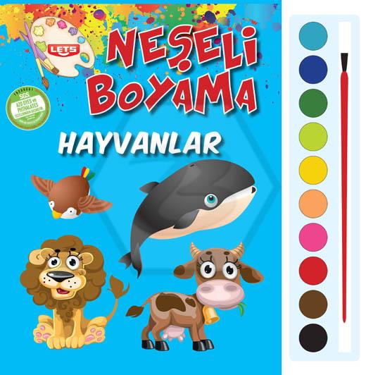 Neşeli Boyama - Hayvanlar (Suluboyalı)