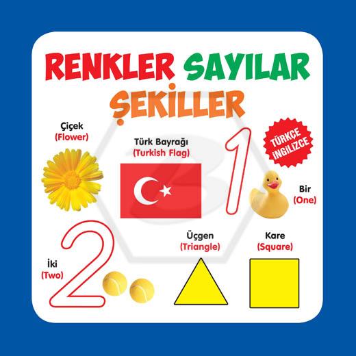 Karton Kitap - Renkler Sayılar Şekiller
