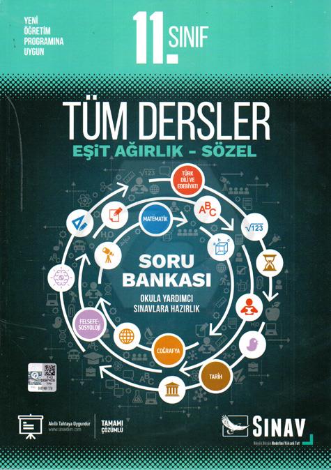 11.Sınıf Tüm Dersler Soru Bankası (Eşit Ağırlık - Sözel) 