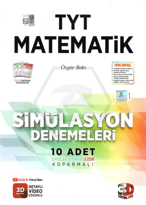 TYT Simülasyon Matematik Tamamı Video Çözümlü 10 Deneme  