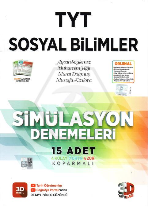 TYT Simülasyon Sosyal Bilimler Tamamı Video Çözümlü 15 Deneme  