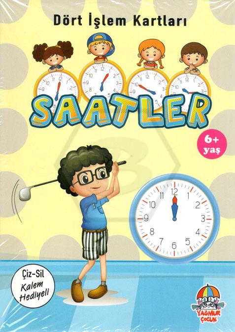 Dört İşlem Kartları-Saatler 6+Yaş