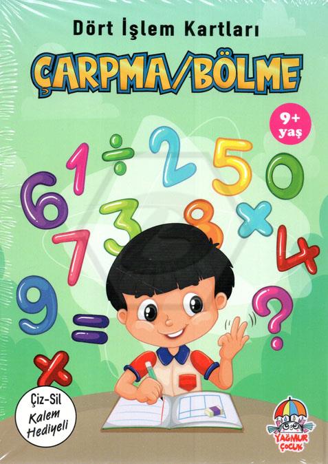 Dört İşlem Kartları-Çarpma-Bölme 9+Yaş