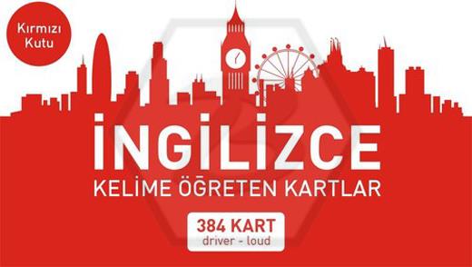 İngilizce Kelime Öğreten Kartlar Kırmızı Kutu