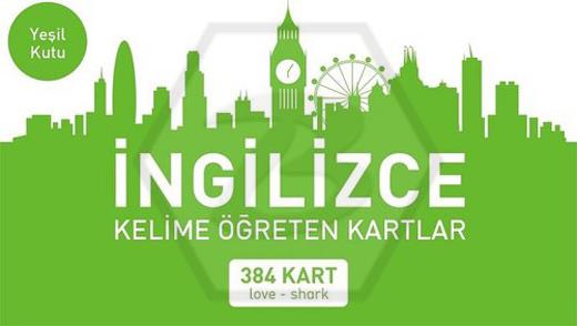 İngilizce Kelime Öğreten Kartlar Yeşil Kutu