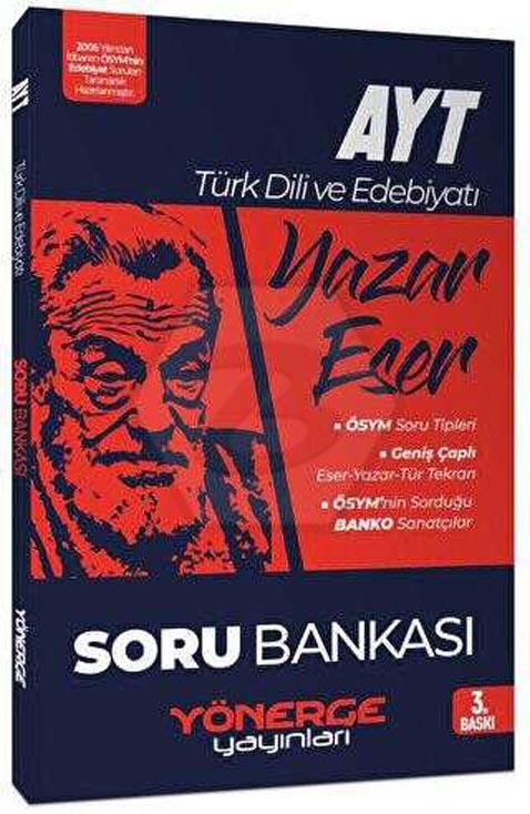 YKS AYT Türk Dili ve Edebiyatı Yazar Eser Soru Bankası