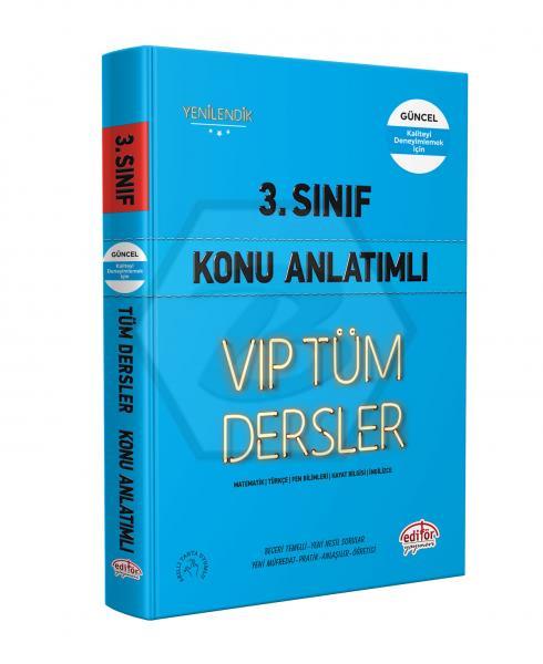 3.Sınıf VIP Tüm Dersler Konu Anlatımlı Mavi Kitap