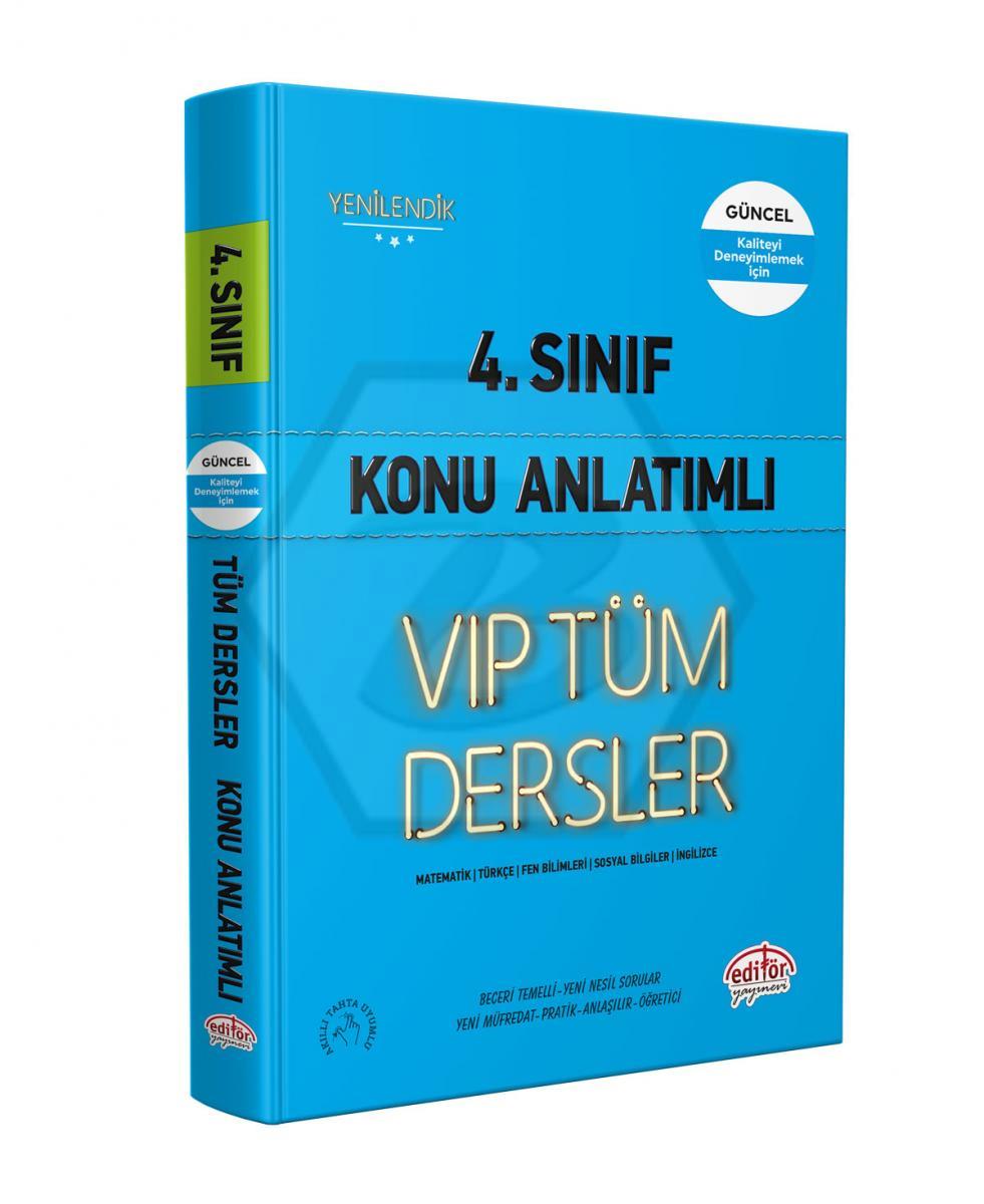 4.Sınıf VIP Tüm Dersler Konu Anlatımlı Mavi Kitap