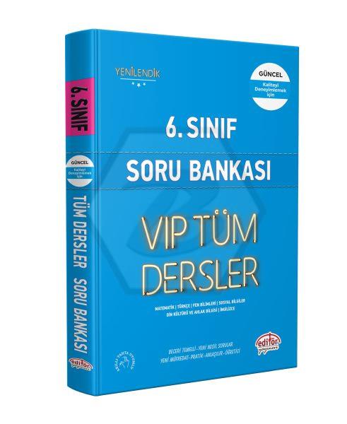 6.Sınıf VIP Tüm Dersler Soru Bankası Mavi Kitap