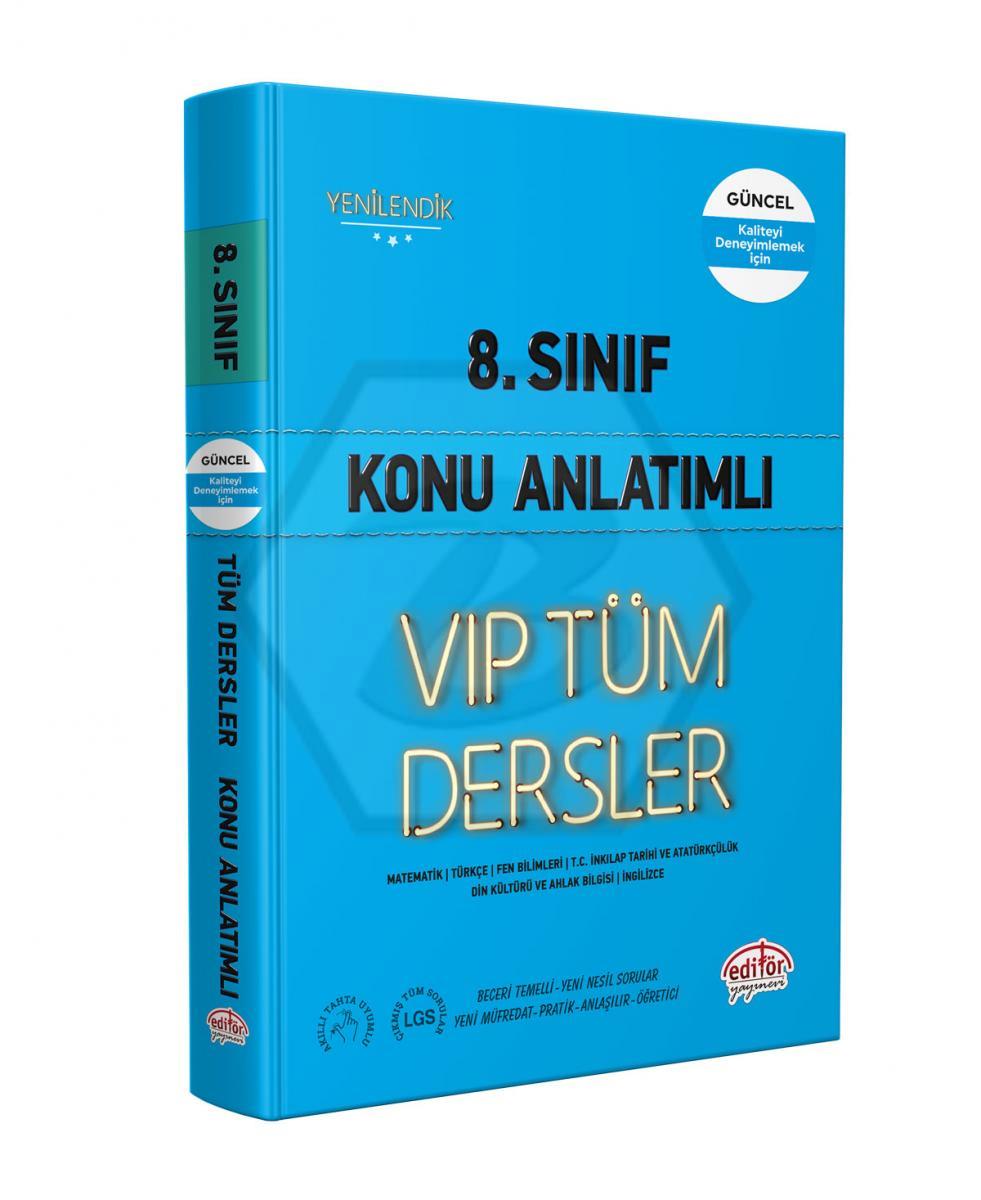 8.Sınıf VIP Tüm Dersler Konu Anlatımlı Mavi Kitap