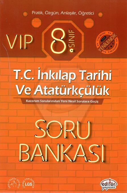 8.Sınıf VIP T.C İnkılap Tarihi ve Atatürk Soru Bankası