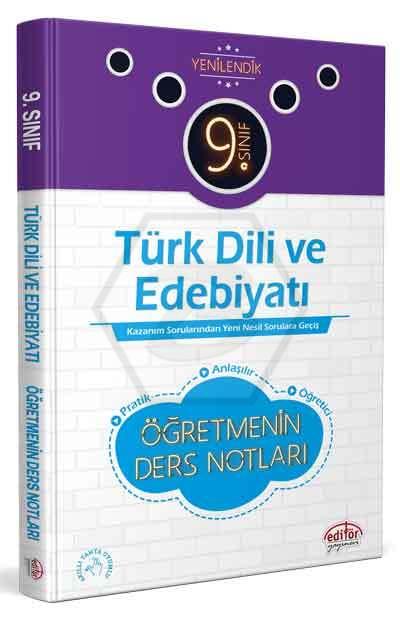 9. Sınıf VIP Türk Dili ve Edebiyatı Öğretmenin Ders Notları