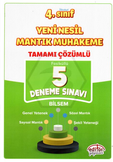 4.Sınıf Yeni Nesil Mantık Muhakeme Bilsem Tamamı Çözümlü 5 Deneme