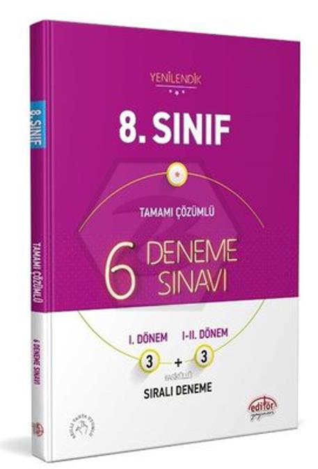 8.Sınıf 6 Deneme Sınavı Tamamı Çözümlü