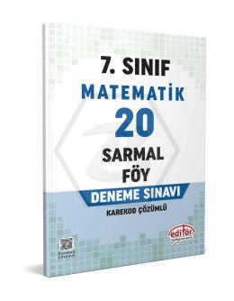 7.Sınıf Matematik 20 Sarmal Föy Deneme Sınavı