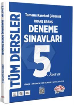 5.Sınıf Tüm Dersler Branş Branş Tamamı Çözümlü Deneme Sınavları