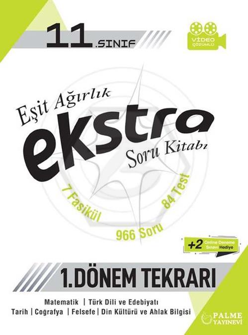 11.Sınıf Eşit Ağırlık Ekstra Soru Kitabı 1.Dönem Tekrarı