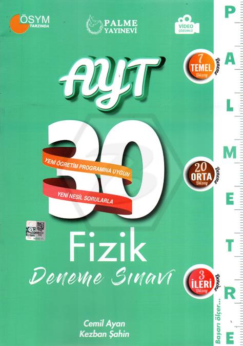 AYT Fizik Palmetre Serisi 30 Deneme