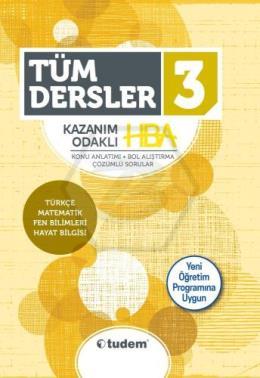 3. Sınıf Tüm Dersler Kazanım Odaklı HBA