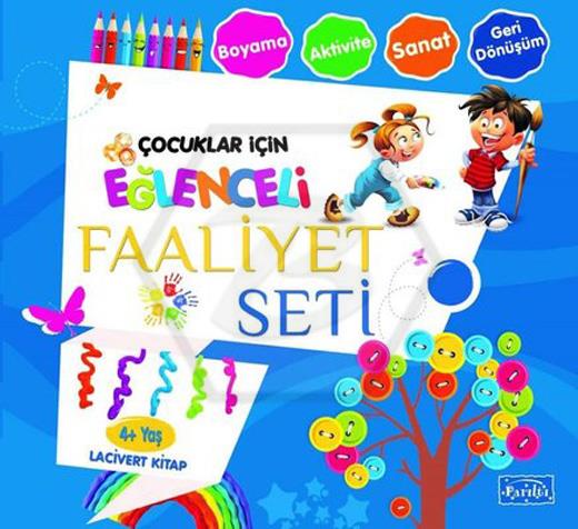 Eğlenceli Faaliyet Seti - Lacivert Kitap