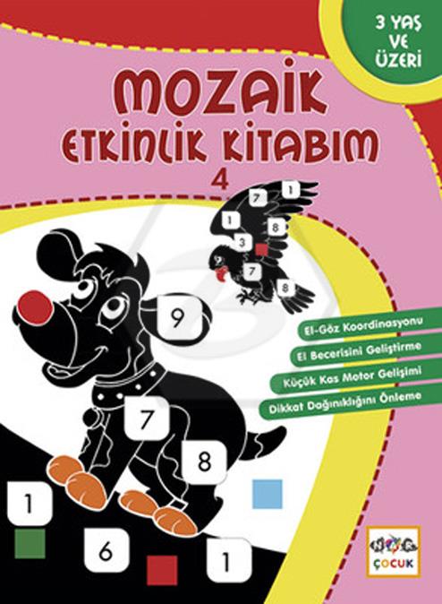 Mozaik Etkinlik Kitabım - 4 - Dörtgen. 3+ Yaş