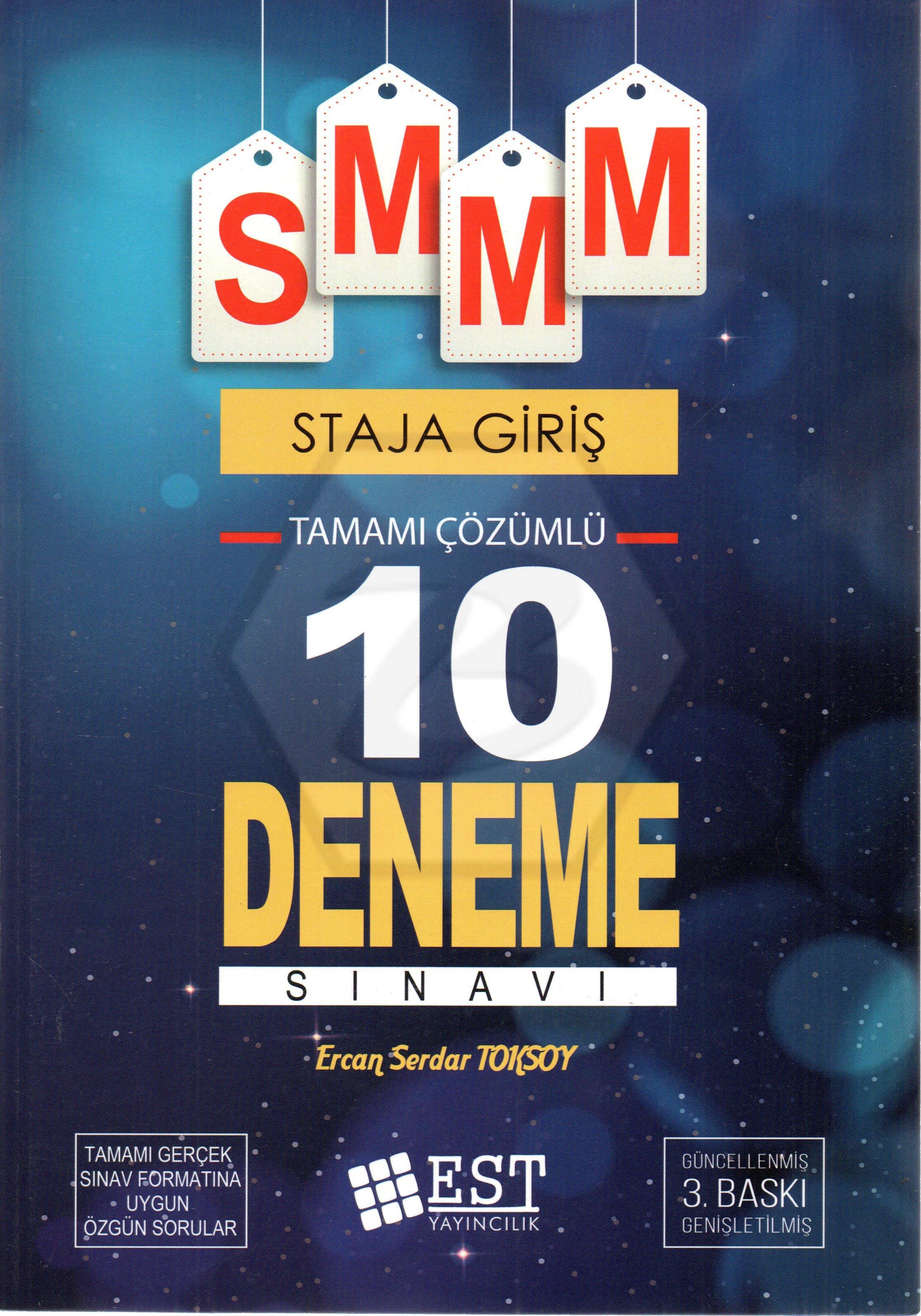 SMMM Staja Başlama Tamamı Çözümlü 10 Deneme Sınavı