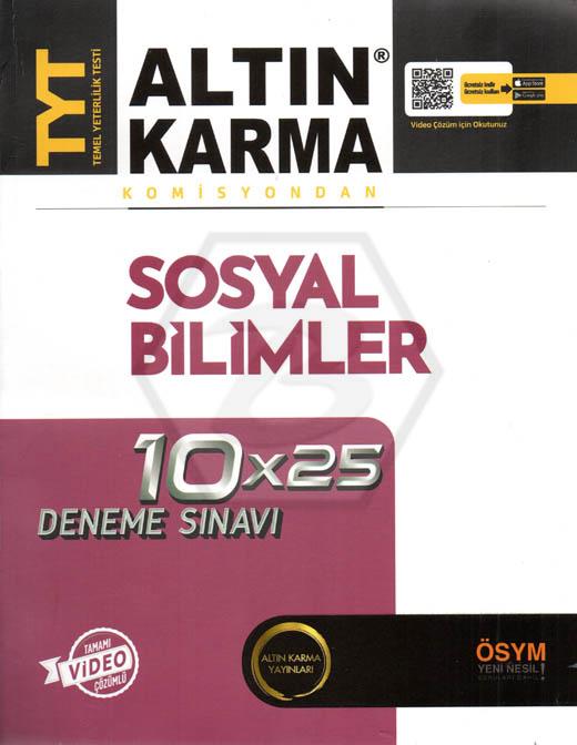 TYT Komisyondan Sosyal Bilimler 10X25 Deneme Sınav