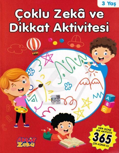 Çoklu Zeka Ve Dikkat Aktivitesi - Kırmızı Kitap - 3 Yaş