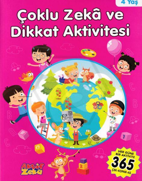 Çoklu Zeka Ve Dikkat Aktivitesi - Pembe Kitap - 4 Yaş