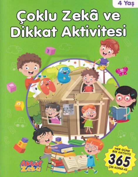 Çoklu Zeka Ve Dikkat Aktivitesi - Yeşil Kitap - 4 Yaş