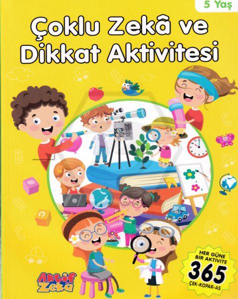 Çoklu Zeka Ve Dikkat Aktivitesi - Sarı Kitap - 5 Yaş