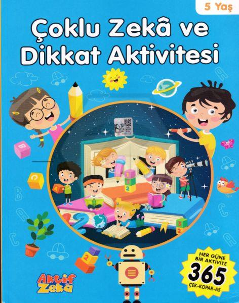 Çoklu Zeka Ve Dikkat Aktivitesi - Mavi Kitap - 5 Yaş