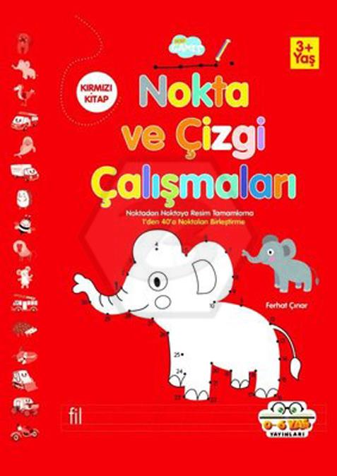Kırmızı - Nokta Ve Çizgi Çalışmaları 
